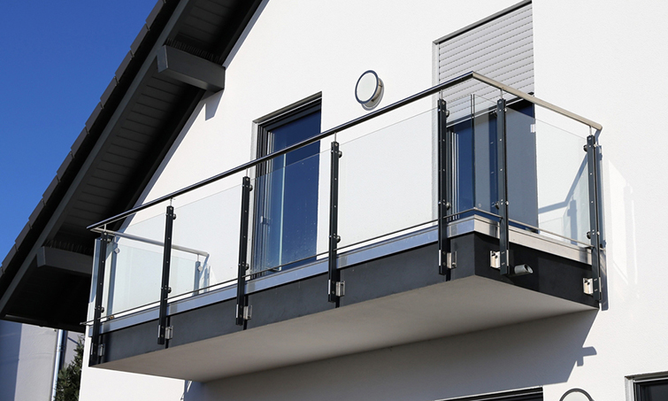 Architectural glass and steel balustrades