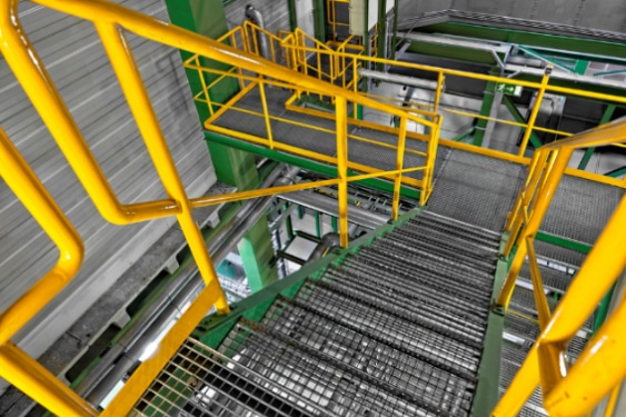 Industrial handrail design standards